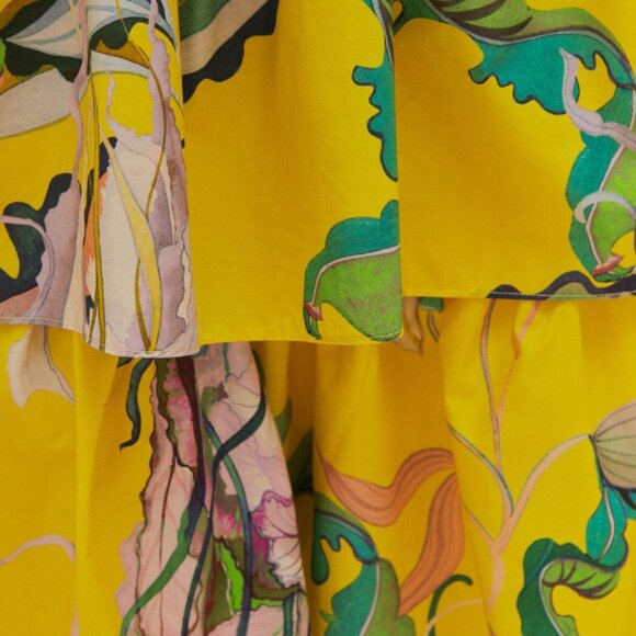 FARM Rio Yellow Jellyfish Bouquet Maxi Skirt - Picture 3 of 3